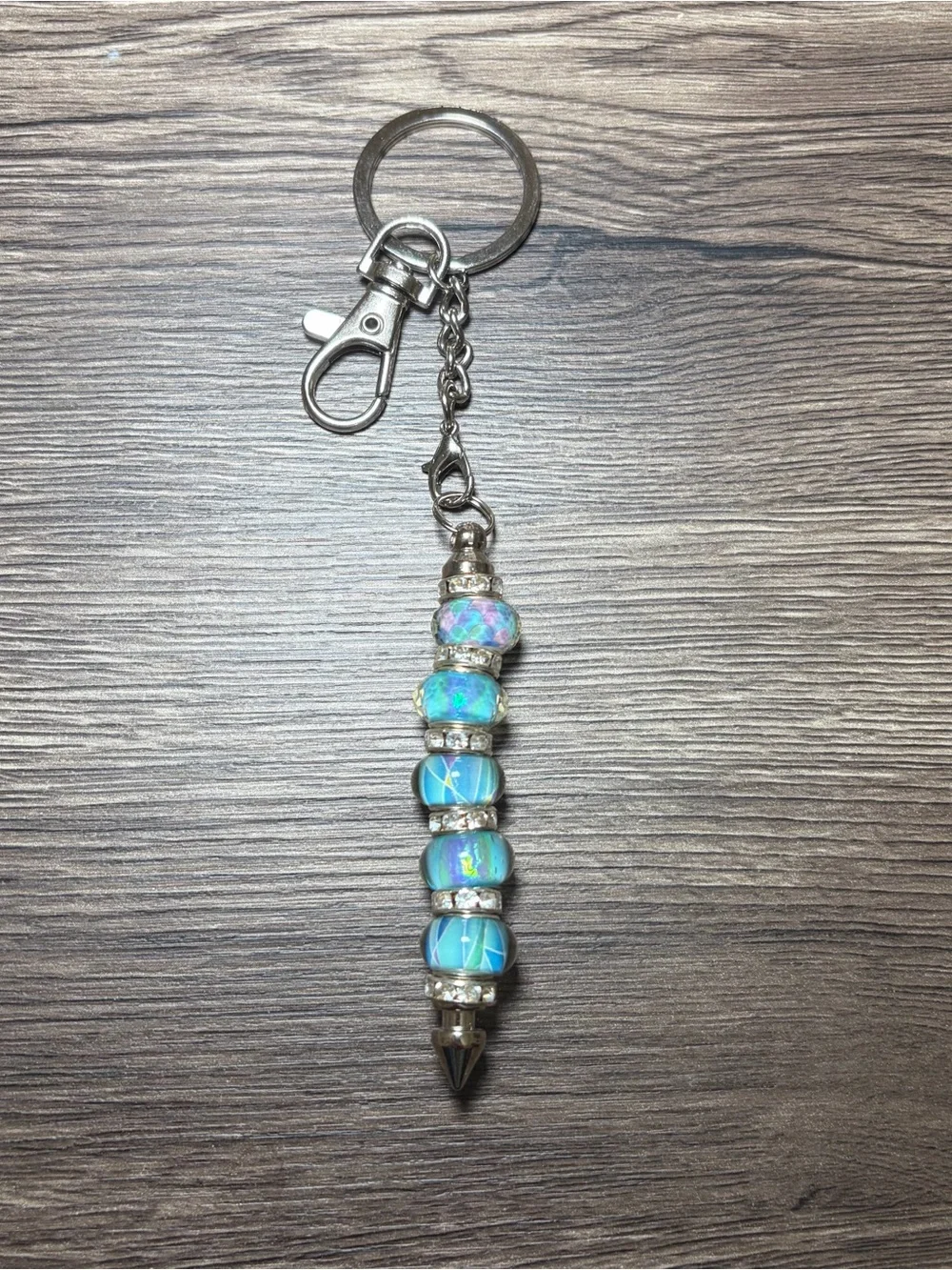 Handmade Beaded Pointed Tip Keychain Self Defense Accessory Bag Charm Gift